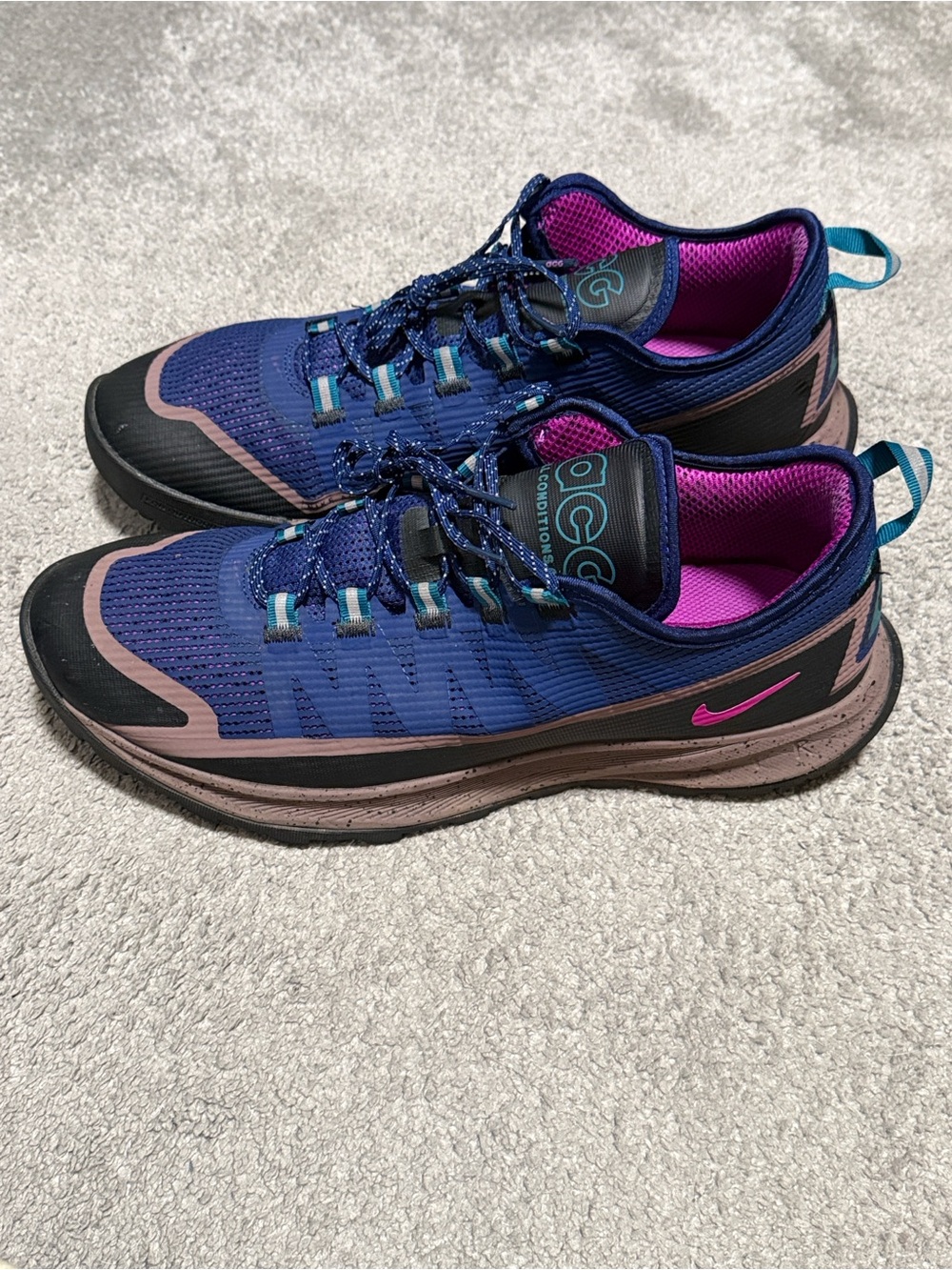 Nike ACG Air Nasu Shoes Size 13 Blue Void Purple